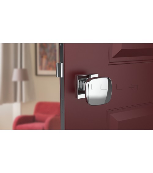Bouton de porte noire KIAMA carré -  poignée design
