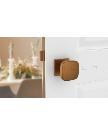 Bouton de porte Cuivre KIAMA carré -  poignée design