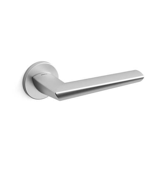 Poignée de porte chrome satiné Mandelli Isi poignée design