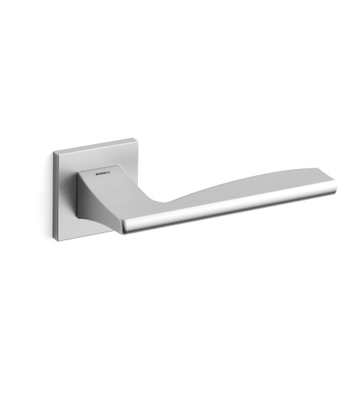 Poignée de porte chrome satiné Mandelli Link poignée design