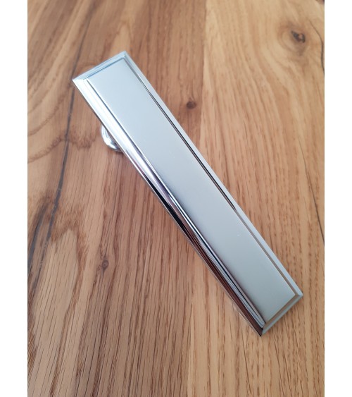 Poignée de porte chrome satiné Mandelli Kuki poignée design