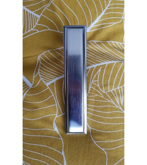 Poignée de porte chrome satiné Mandelli Kuki poignée design