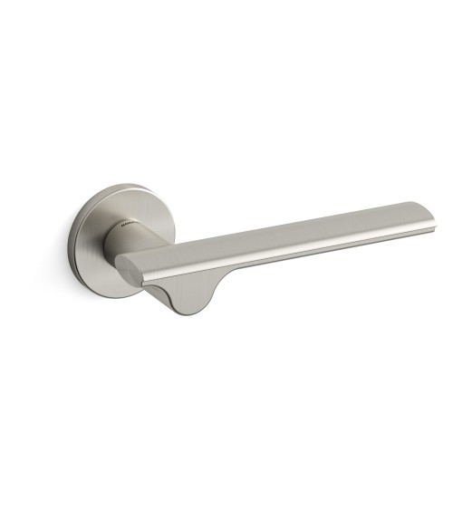 Poignée de porte nickel satiné Mandelli Ara poignée design