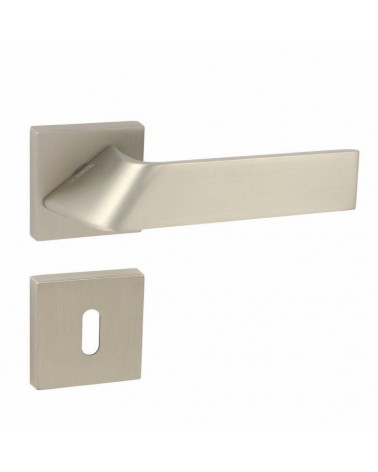 Poignée de porte Buzz QR à rosace clé L -  quincaillerie design