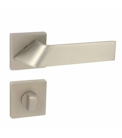 Poignée de porte Buzz QR à rosace clé WC -  quincaillerie design