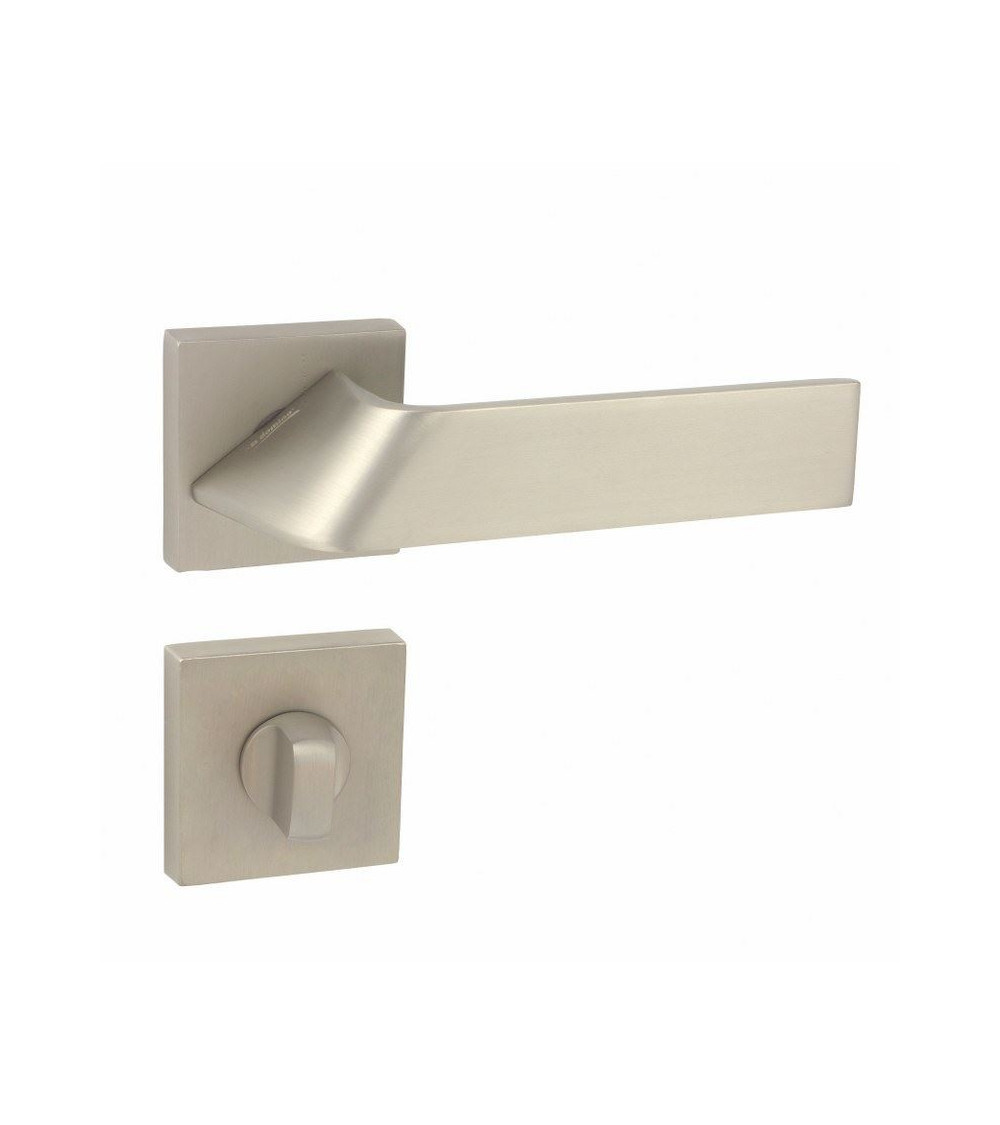Poignée de porte Buzz QR à rosace clé WC -  quincaillerie design