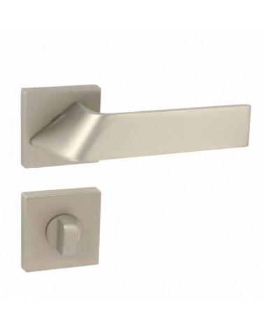 Poignée de porte Buzz QR à rosace clé WC -  quincaillerie design