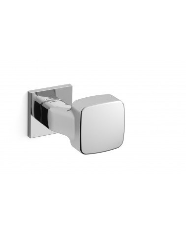 Bouton de porte chrome poli Mandelli Carrè poignée design