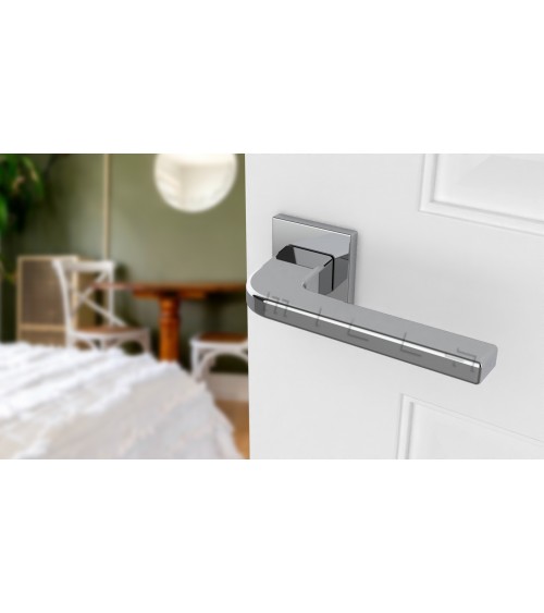 Poignée de porte chrome poli ISMENA poignée design