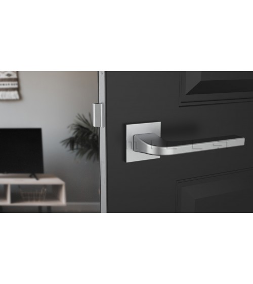 Poignée de porte chrome satiné ISMENA poignée design