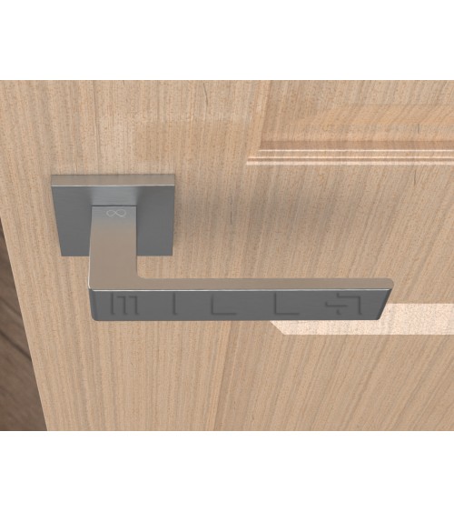 Poignée de porte chrome brossé Apollo poignée design