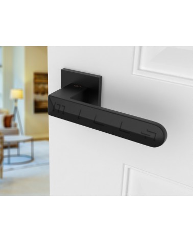 Poignée de porte carré contemporaine en Zamak Bohema -  poignée design