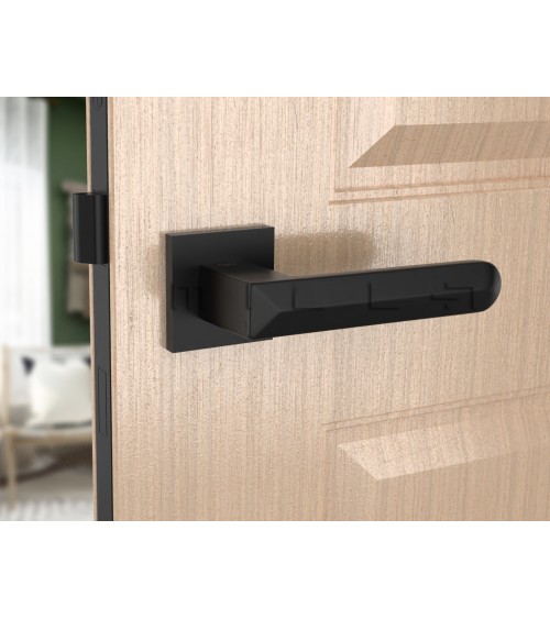 Poignée de porte carré contemporaine en Zamak Bohema -  poignée design
