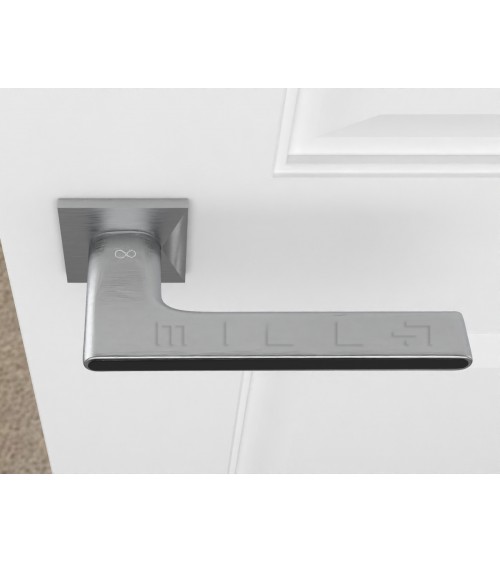Poignée de Porte Noire et doré Ferrara carré -  poignée design