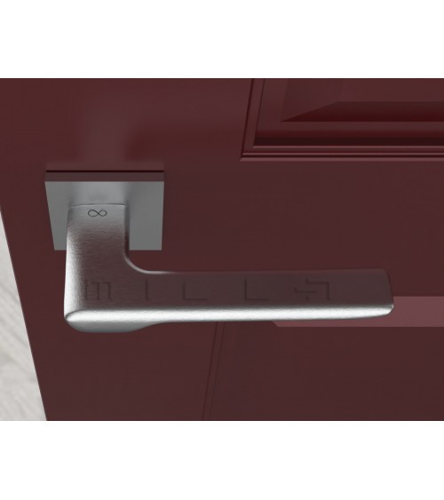 Poignée de porte chrome brossé LIGNE poignée design