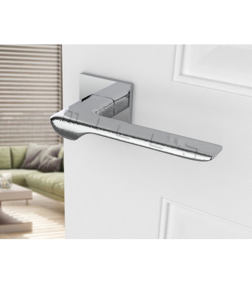 Poignée de porte chrome poli LIGNE poignée design