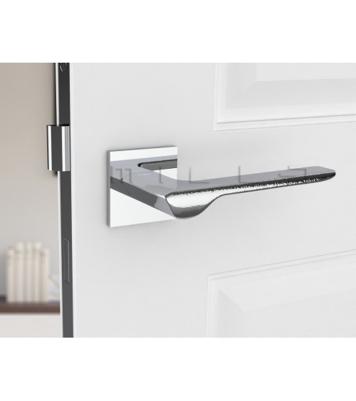 Poignée de porte chrome poli LIGNE poignée design