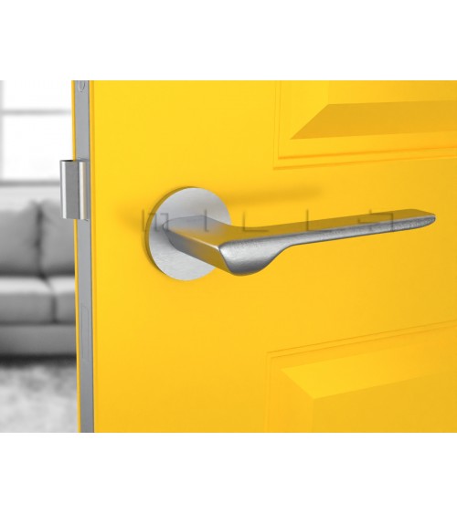 Poignée de porte chrome brossé LIGNE poignée design