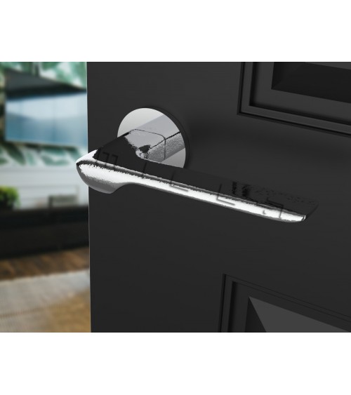 Poignée de porte chrome poli LIGNE poignée design