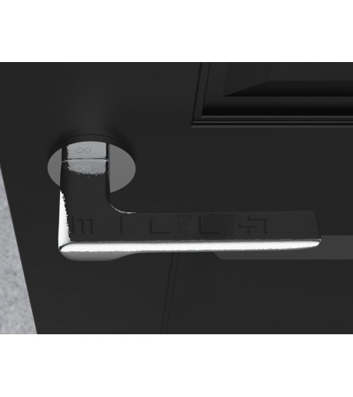 Poignée de porte chrome poli LIGNE poignée design