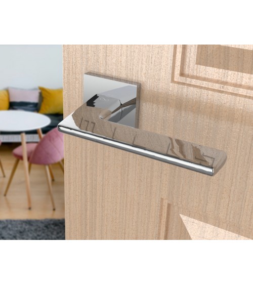 Poignée de porte chrome poli Shark -  poignée design