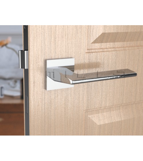Poignée de porte chrome poli Shark -  poignée design
