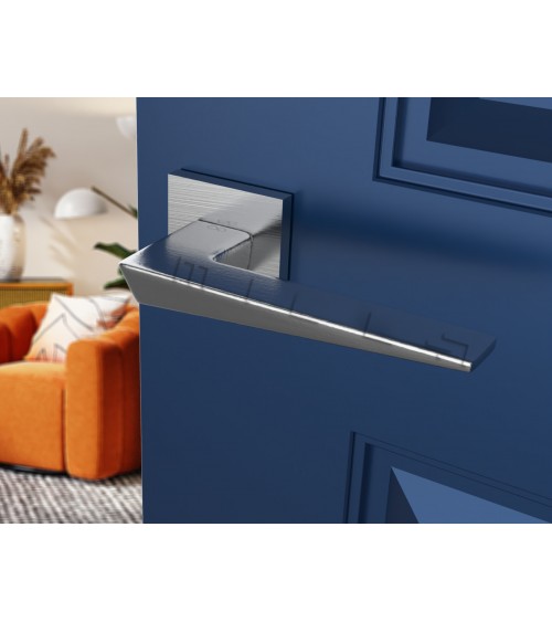 Poignée de porte Chrome brossé VEGA -  poignée design