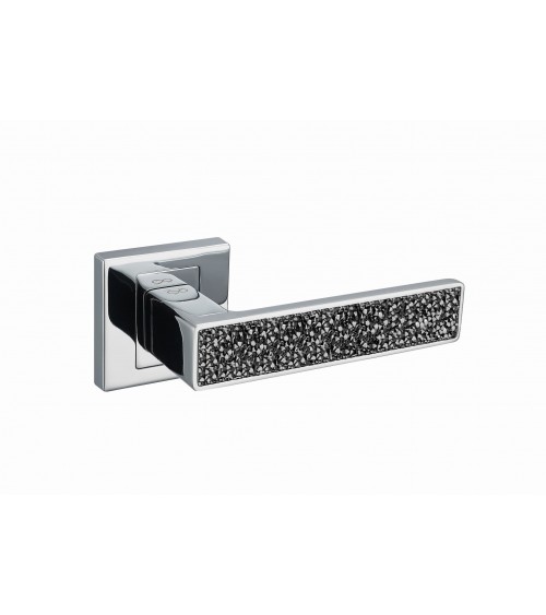 Poignée de porte chrome poli GLAMOUR quincaillerie design