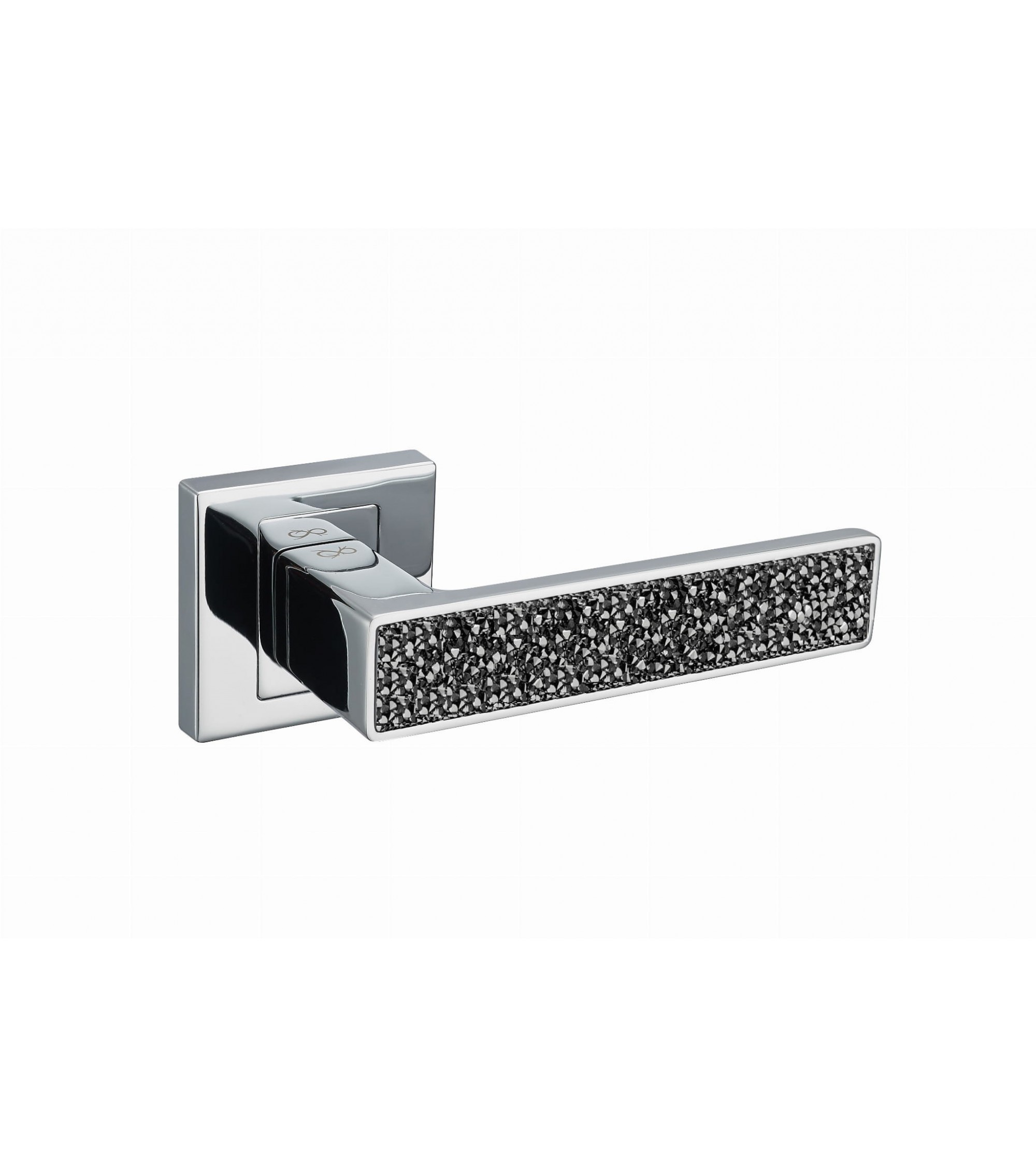 Poignée de porte chrome poli GLAMOUR quincaillerie design