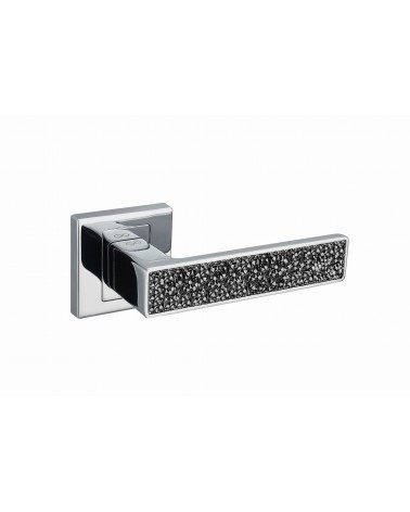 Poignée de porte chrome poli GLAMOUR quincaillerie design