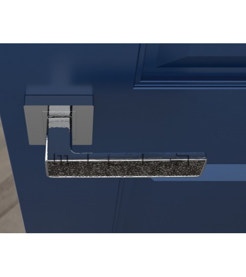 Poignée de porte chrome poli GLAMOUR quincaillerie design