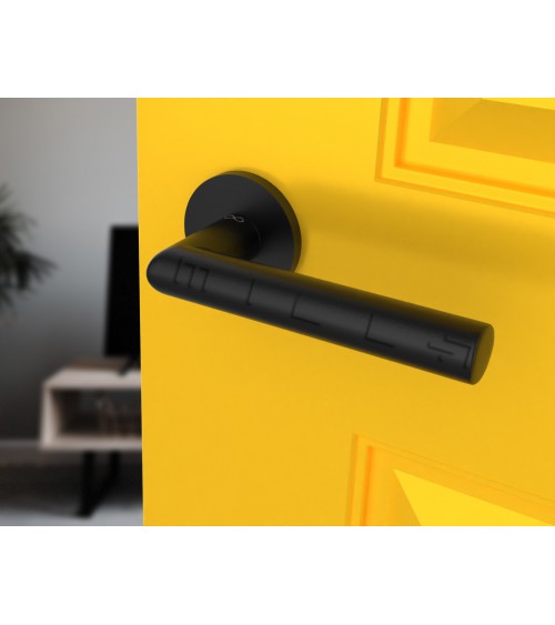 Poignée de Porte noire Line Ronda Ronde -  poignée design