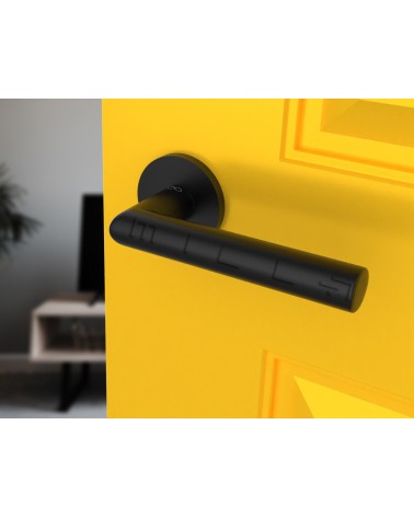 Poignée de Porte noire Line Ronda Ronde -  poignée design