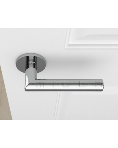 Poignée de Porte Chrome poli Line Ronda Ronde -  poignée design