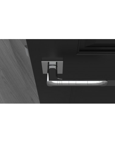 Poignée de Porte Chrome poli Line STELLA Q -  poignée design