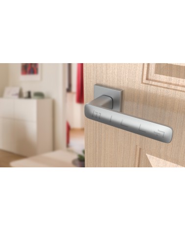Poignée de Porte Chrome brossé Line STELLA Q -  poignée design