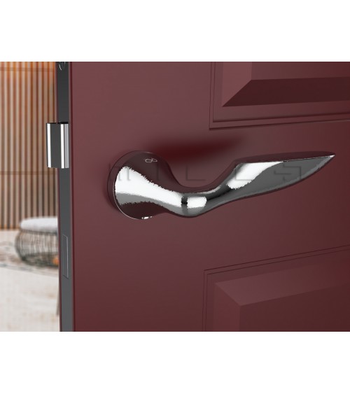 Poignée de porte chrome poli DOUCE poignée design