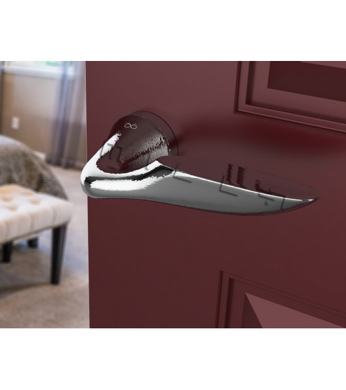 Poignée de porte chrome poli DOUCE poignée design