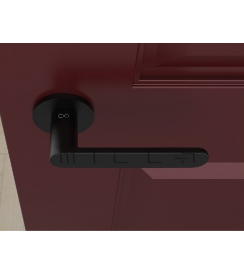 Poignée de porte noire Line Vénus poignée design