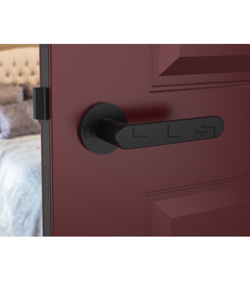 Poignée de porte noire Line Vénus poignée design