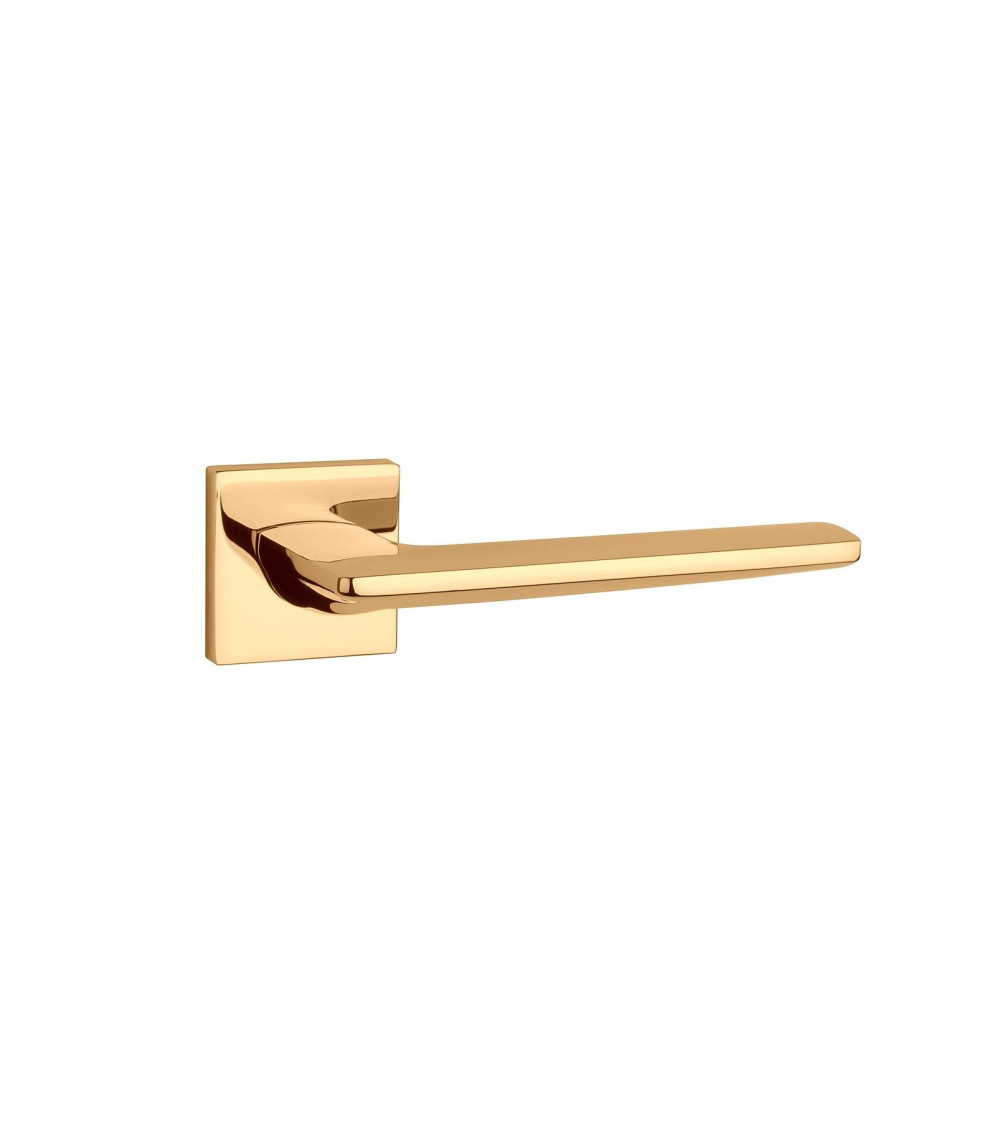 Poignée de porte sur plaque carrée LUNARIA poignée design couleur 3