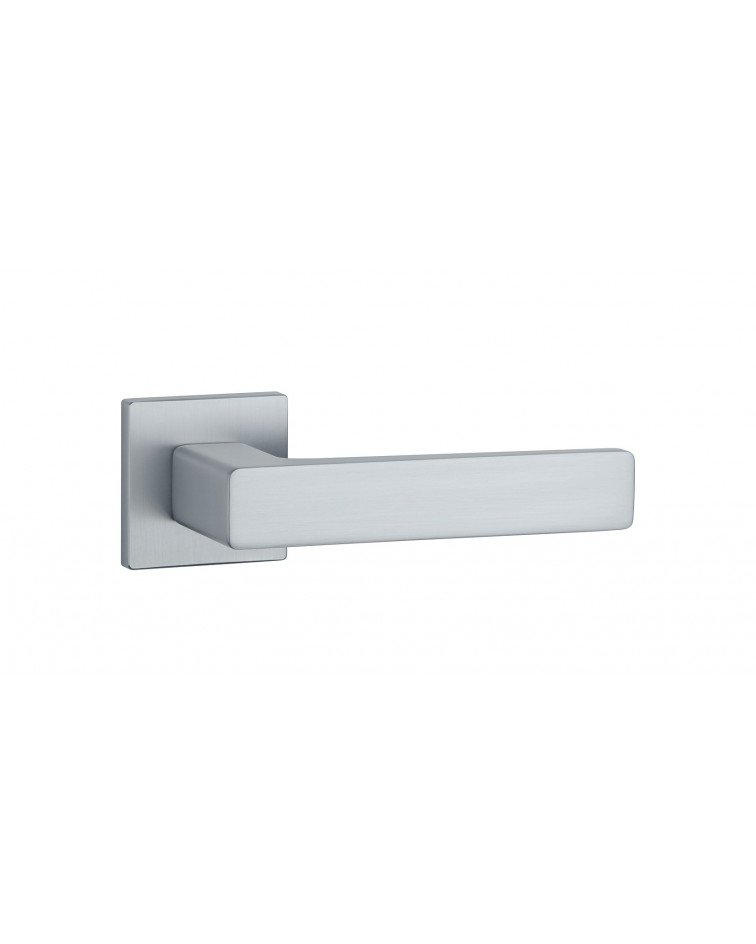 Poignée de porte sur plaque carrée ERICA quincaillerie design couleur 2