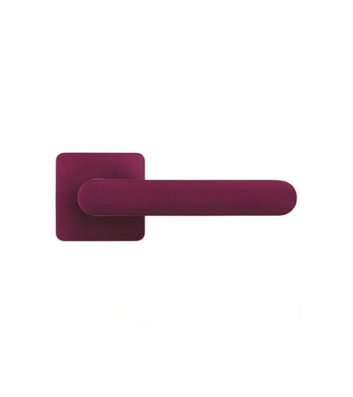 Poignée de porte de couleur Violette Bordeaux couché de soleil - Moon One Carré -  poignée design