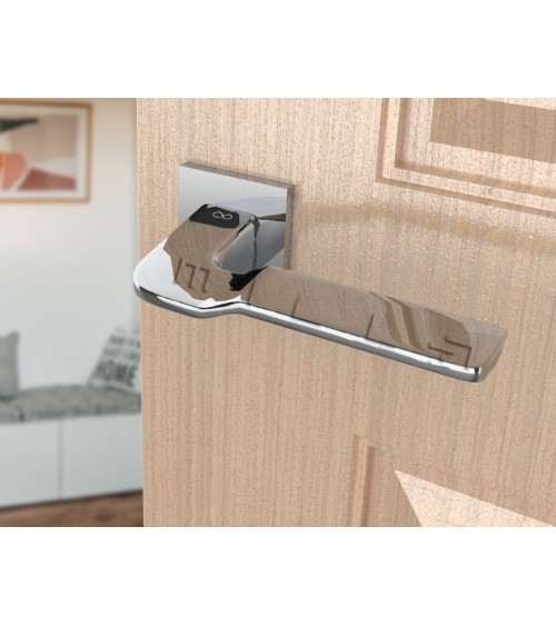 Poignée de Porte sur plaque carrée LINE BALI quincaillerie design couleur 1
