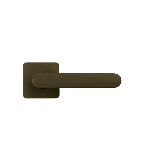 Poignée de porte de couleur Marron couché de soleil - Moon One Carré -  poignée design