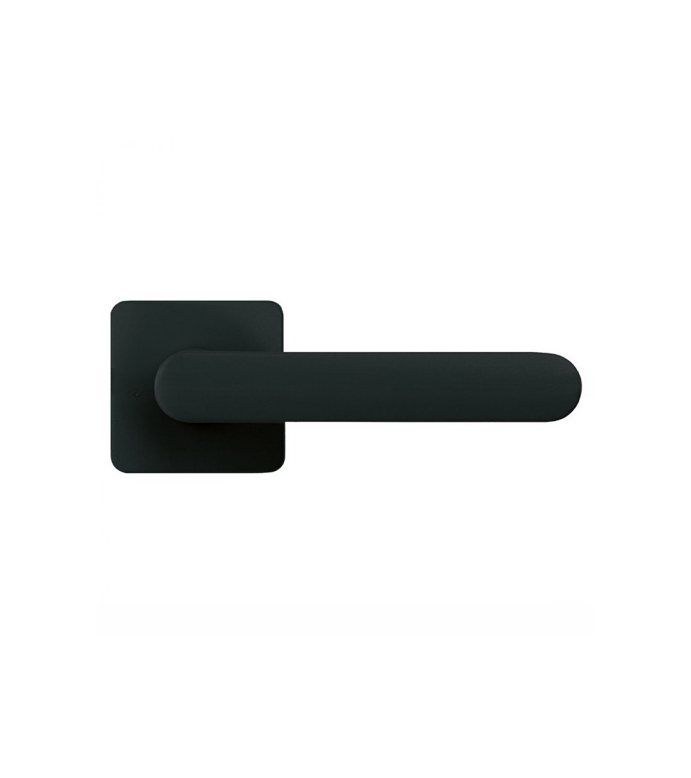 Poignée de porte de couleur Noire couché de soleil - Moon One Carré -  poignée design