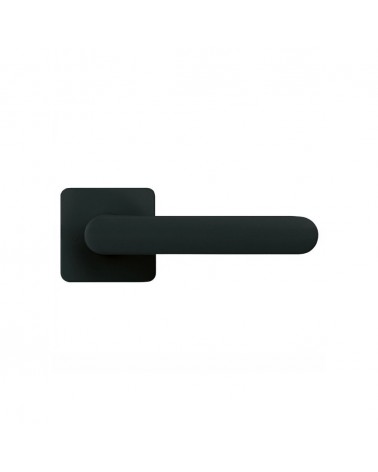 Poignée de porte de couleur Noire couché de soleil - Moon One Carré -  poignée design