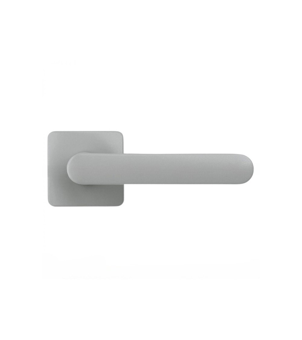 Poignée de porte de couleur Argent couché de soleil - Moon One Carré -  poignée design