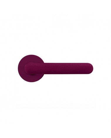 Poignée de porte de couleur Violet Bordeaux - Moon One Ronde -  poignée design