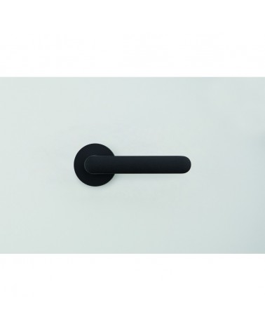 Poignée de porte de couleur noire - Moon One Ronde -  poignée design